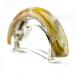 1pc braid holder narrow approx. 6cm long and 1.5cm wide in horn - Made in Germany - WeLoveBeads