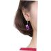 1 Pair Ear Dangle Funny Earbob Drop Earrings for Women Earings for Women Pendant Fruit Red Girl 4.5X0.8cm Purple - Buy Online on GoSupps.com