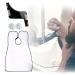 1 white beard apron 1 black hairdressing comb and 2 hooks beard care set unique gift for men father husband beard care and trimming of the beard apron