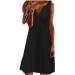 Womens Summer Stripe Maxi Dress Short Sleeve V Neck Casual Loose Long Beach Split Dresses Fit and Flare Dress E-black Large