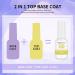 Morovan 2 in 1 Dip Powder Liquid Set - Base & Top Coat with Activator | Dipping Powder Nail Kit Starter | Fast Dry - No Lamp Needed - Buy Online on GoSupps.com