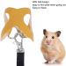 Asixxsix Hamster Dishwear & Leash Set - 3 Size Synthetic Leather Crockery Vests Nylon Line & Bell for Guinea Pigs Hamsters Ferrets & Chinchillas (Yellow) - International Shipping Available - Buy Online on GoSupps.com