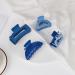 LILIE&WHITE 4 Pack Blue Hair Claw Clips - Large and Medium Rectangle Clips for Women - Strong Hold Non-slip Hair Accessories - Buy Online on GoSupps.com
