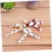 Ciieeo Holiday Candy Canes 4pcs Christmas Candy Cane Candy Canes Christmas Ornaments Candy Walking Sticks Christmas Tree Colorful 7x2.5cm - Buy Online on GoSupps.com