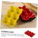 Hohopeti 1pc Egg Tray red Refrigerator Cup Holder Tray Porcelain Egg Holder Egg Holder Dish Ceramics Bracket Red 14.5x9.5cm - Buy Online on GoSupps.com
