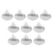 Triangle Pure Cotton Powder Fan-Shaped Makeup Puff Loose Powder Puff Space-Saving with Strong and Uniform Adhesion Suitable for Large Area Makeup/l White