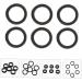 IPLUSMILE Scissor Finger Rings - 18 Pack Silicone Finger Protection for Hairdressing - Adjustable Rubber Ring Accessories for Shears - Black - Buy Online on GoSupps.com