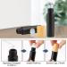 10ml Frosted Black Glass Roll-on Bottles with Stainless Steel Roller Ball and Bamboo Cap - Set of 12 - Buy Online on GoSupps.com