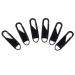 Artibetter 6PCs zipper Zuklaschen replacement Metal zipper handle Mender fixer for suitcase luggage jacket backpacks coat boots black