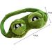 Labanca Sad Frog Pattern Sleep Mask - Cute Animal Design in Green - Buy Online on GoSupps.com