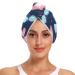 Blue Pink Butterfly Hair Towel 2 Pack Super Absorbent Hair Drying Towel Quick Dry Hair Turbans Head Towel with Button Twisty Wrap for Women Girls