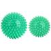 Igelball massage ball hard.Massage ball with nubs sting ball for foot hand back muscle massage.For plantar fasciitis muscle regeneration myofascial relaxation pain relief.(Green/2 Set)