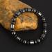 Magnet Bracelet for Weight Loss Black Stone Magnetic Therapy Bracelet for Men & Women | Healthcare Biomagnetism & Weight Reduction - Buy Online on GoSupps.com