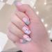 Acrylic Press On Nails False Nails Square Fake Nails with Glue Reusable Cute Press On Nails Gradient Flower Fake Nails with Designs Full Cover Medium Coffin - Buy Online on GoSupps.com