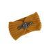 irisaa women's headband with rhinestones knitted headband hairband ear warmer yellow