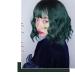 Buy BGHJUE Green Lace Front Bob Wig with Bangs - 30cm Human Hair for Women | Peacock Green - Buy Online on GoSupps.com