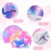 2 Pack Waterproof Silicone Swimming Caps for Girls - Purple Unicorn & Mermaid Design - Buy Online on GoSupps.com