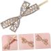 ifundom bow hairpin hair barrettes for women wedding hairpin hair clips for styling bobby hair pin bowknot hairpin hair accessories for women wedding side clip bangs alloy bridesmaid - Buy Online on GoSupps.com