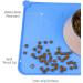 Toplory Waterproof Non-Slip Silicone Pet Bowl Pad - 53x37cm Blue Feeding Mat for Dogs & Cats | International Shipping - Buy Online on GoSupps.com