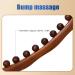 Massage Gua Sha Stick Set - 10 Beads Wooden Roller & 10ml Essential Oil - Perfect for Salon Spa Treatments - Buy Online on GoSupps.com