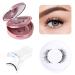 2 Pairs Magnetic Eyelashes Natural Look No Glue Needed False Eyelashes Kit without Eyeliner Reusable Fake Magnetic Eyelashes with Applicator Wispy Magnetic Lashes for All-Day (B)