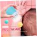 POPETPOP 2pcs Body Powder Box Small Containers Body Talcum Lovely Bear Baby Powder Case Child Cartoon Bracket Blue 10x7cm - Buy Online on GoSupps.com