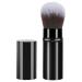 Portable Makeup Brush - Multipurpose Telescopic Cosmetics Brushes Soft Face Makeup Brush for Blush Bronzing Powder Sunscreen Face Cream Black