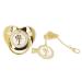 Stylish Toddler Pacifier - Portable Silicone with Elegant Rhinestone (E) | Safe & Fashionable - Buy Online on GoSupps.com