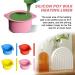 Buy RJSQAQE Silicone Wax Heating Bowl & Stirring Stick Non-Stick Reusable Ideal for Wax Warmers - International Shipping Available - Buy Online on GoSupps.com