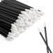 LacyMC Lip Brushes 50 Pieces Black Lip Gloss Applicator Wands Makeup Tool for Details on Eyebrows and Lips