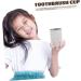 Buy Homsfou Stainless Steel Toothbrush Organizer Cup for Kids - Stylish Bathroom Toothbrush Holder - White 12x8cm - Buy Online on GoSupps.com