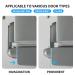 Updated Home Refrigerator Lock for Kids  Child Proof Fridge Freezer Door Lock Apply to Max 1"(25mm) Sealing Strip Easy to Install and Use 3M Adhesive No Tools Need or Drill - Buy Online on GoSupps.com