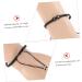 CALLARON 2pcs Black and Bracelet Beads Couples Braided Bracelet Bracelets for Teen Girls Bracelet Gift Mens Bracelets Beads Cord Is Jade Thread Adjustable Friendship Miss - Buy Online on GoSupps.com