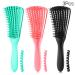 3 Pack Hair Detangler Brush for Afro Textured Hair | Detangling Brush for Natural Hair | Exfoliating Scalp Brush | 3 Count Set - Buy Online on GoSupps.com