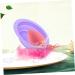 Mipcase 2pcs Cleaning Pad Makeup Brush Cleaning Scrubber Limpiador De Brochas De Maquillaje Makeup Brush Cleaning Cup Brush Cleansing Pad Face Cosmetic Brush Silica Gel Purple Make up - Buy Online on GoSupps.com