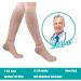 T.E.D. Anti Embolism Stockings 15-20 mmHg Compression Knee High Beige M - Unisex TED Hose with Inspect Toe Hole - Buy Online on GoSupps.com