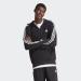 Adidas Men's Essentials French Terry Full-Zip Hoodie - Black/White - L Tall | Premium Athletic Wear | International Shipping Available - Buy Online on GoSupps.com
