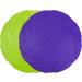 Vivifying Frisbee Dog - 2-Pack 15cm Natural Rubber Dog Frisbees for Land & Water (Green + Purple) - Ideal for Fun & Play - Buy Online on GoSupps.com