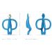 Matchstick Monkey Antimicrobial Silicone Teether & Gel Applicator - Blue Monkey | BPA Free | Easy-to-Grip | 3 Months+ | 11 cm - Buy Online on GoSupps.com