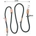 2m Nylon Dog Leash with 2 Carabiners - Durable Double Line Training Drag Line for Small Medium & Large Dogs - Perfect for Exercise & Control (Black) - Buy Online on GoSupps.com