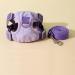 Fueegue Cat Harness with Leash Escape Proof Adjustable Soft for Cats and Dogs Puppy Harness Purple Bubble Mesh L