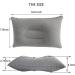 Dogxiong 2 Pack Ultralight Inflatable Pillows - Small Squared Flocked Fabric Beach Pillows for Camping and Travel - Gray - Buy Online on GoSupps.com