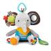 Skip Hop Bandana Buddies Baby Activity and Teething Toy with Multi-Sensory Rattle and Textures, Elephant Activity Toy Elephant