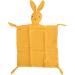 Bunny Security Blanket - Compact & Comfortable Lovey for Travel | Yellow Bunny Blanket - Perfect for Kids & Toddlers - Buy Online on GoSupps.com