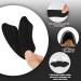 KINBOM 2 Pair Self-Adhesive Heel Grips Cushions for Loose Shoes - Black | Heel Pads for High Heels, Sneakers, Men, Women - Buy Online on GoSupps.com