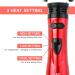 Hot Air Brush Styler & Dryer - 2-in-1 Rotating Hair Curler for Salon-Quality Curls at Home - Stylish Red Design - Buy Online on GoSupps.com