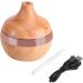 Wood Aroma Diffuser 300ml - USB Oil Fragrances Humidifier with LED Color Changing for Yoga Spa & Living Room - Buy Online on GoSupps.com