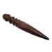 Honbay 1PCS Ebony Wood Leather Edge Burnisher Tool for Burnishing Leather Projects (4 Grooves)