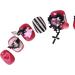 PN-010 Press-On Nails Varnished 10 Pieces Reusable False Nails Y2K Gothic Punk Glamour Ghost Heart Pink - Buy Online on GoSupps.com