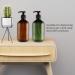 17oz Refillable Hand Soap Bottles with Pump - Set of 2, Amber and Green - Kitchen and Bathroom Dispenser - Buy Online on GoSupps.com